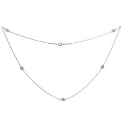 Tiffany & Co. Elsa Peretti Diamond by the Yard Collier en platine