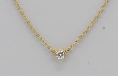 Tiffany & Co. Elsa Peretti Natural Diamond by the Yard Single Pendant Necklace