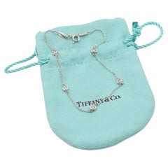 Tiffany & Co. Elsa Peretti Diamond By The Yard Sterling Silver Station Bracelet