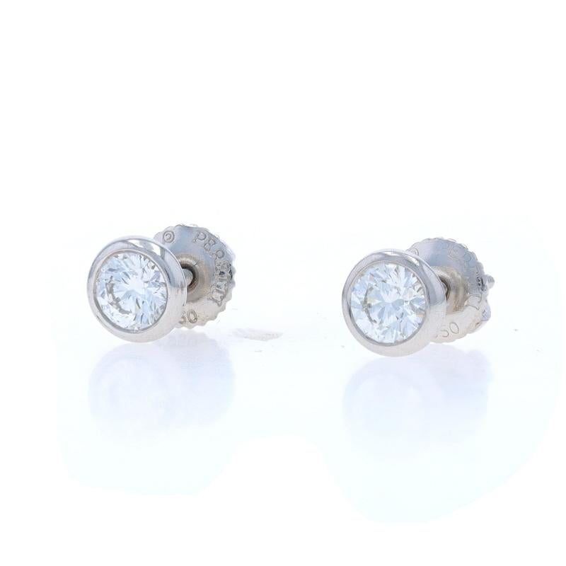 Taglio rotondo Tiffany & Co. Orecchini con diamanti di Elsa Peretti - 950 tondi da 0,66 ct. in vendita