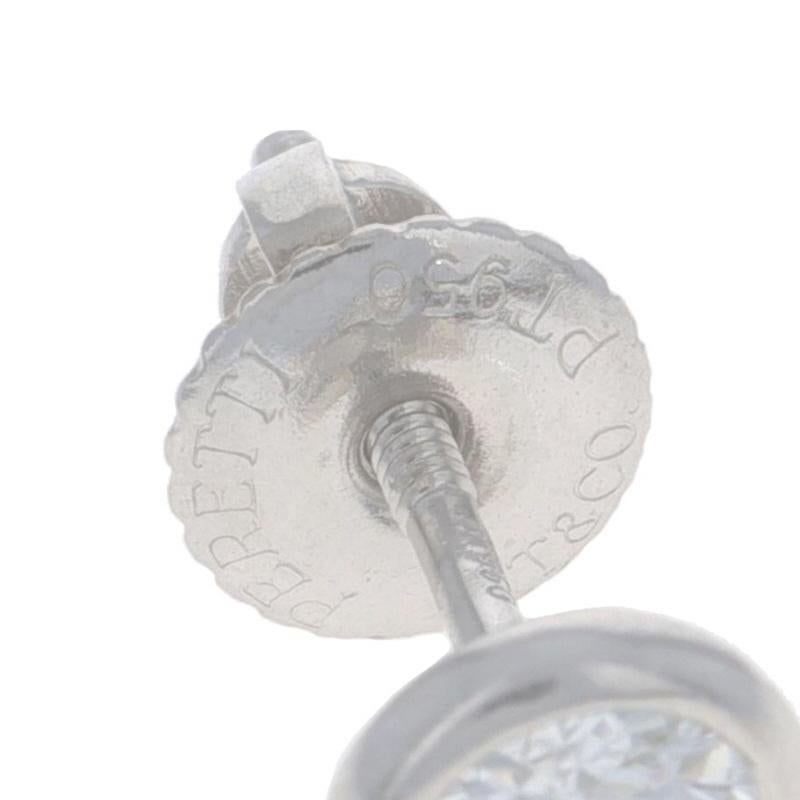 Donna Tiffany & Co. Orecchini con diamanti di Elsa Peretti - 950 tondi da 0,66 ct. in vendita