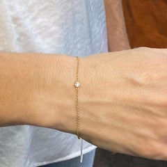 Tiffany & Co. Elsa Peretti Diamond by Yard Single Diamond Bracelet