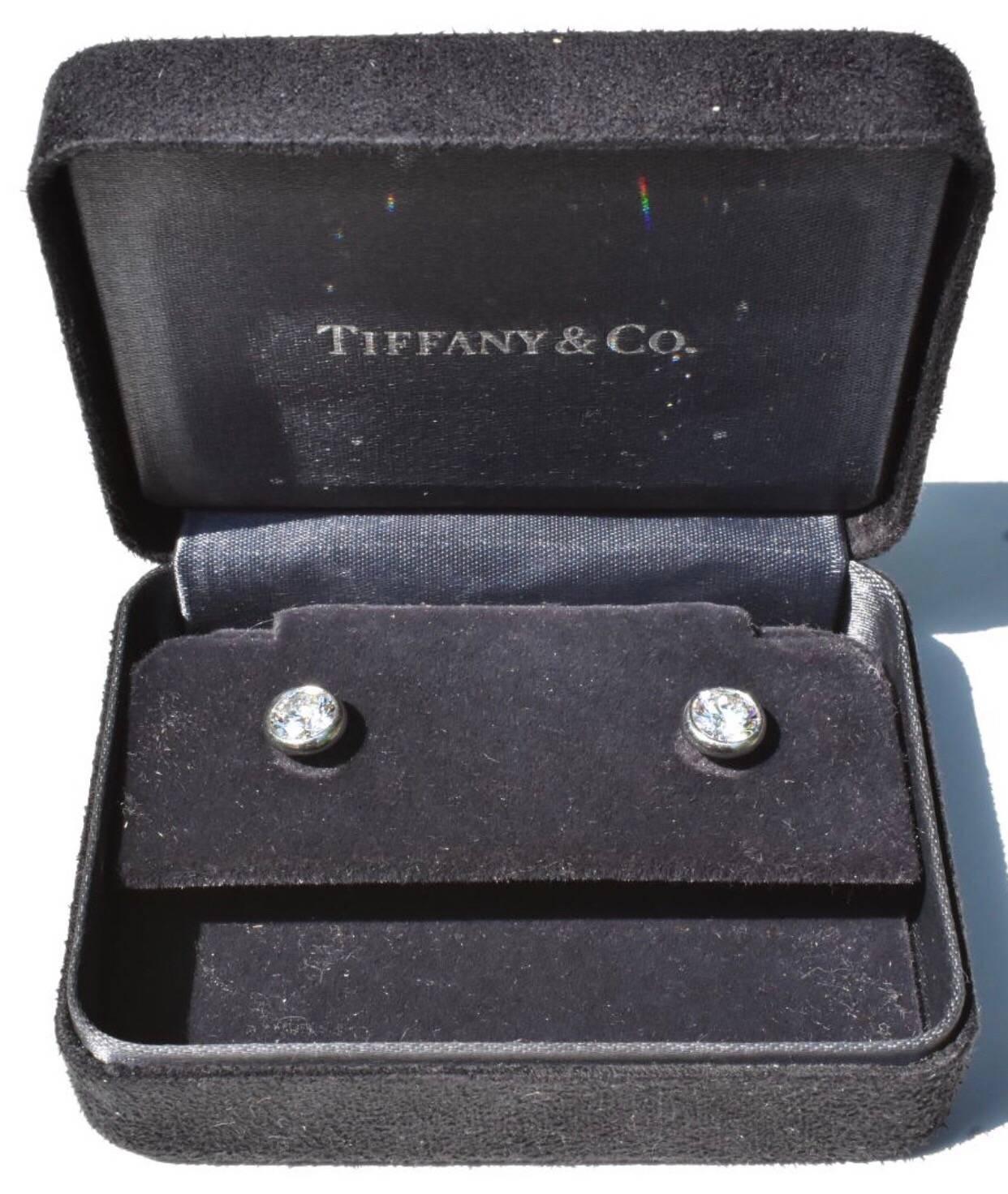 Women's Tiffany & Co. Elsa Peretti Diamond Earrings 1.72 Carat
