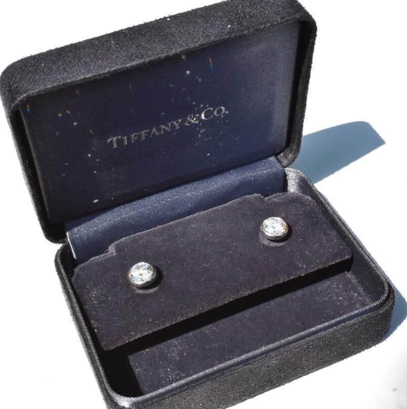 Tiffany & Co. Elsa Peretti Diamond Earrings 1.72 Carat 1