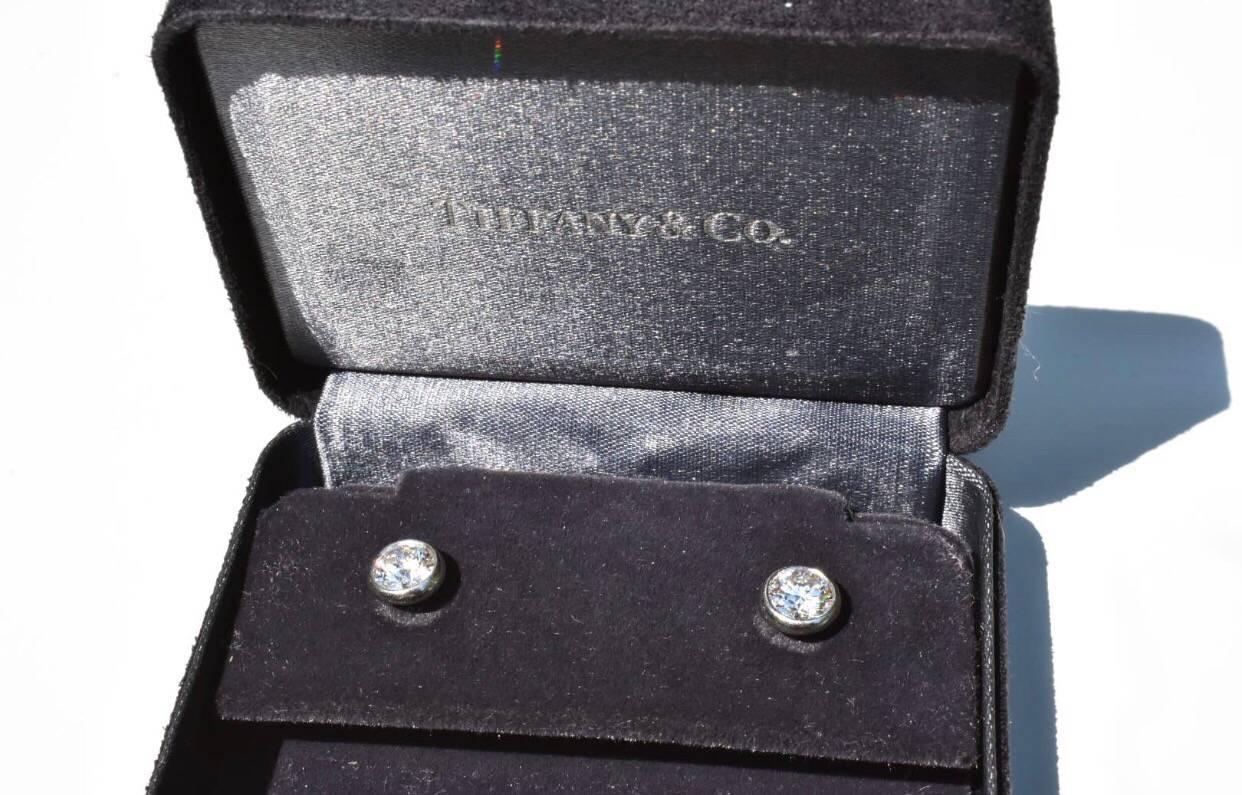 Tiffany & Co. Elsa Peretti Diamond Earrings 1.72 Carat 2