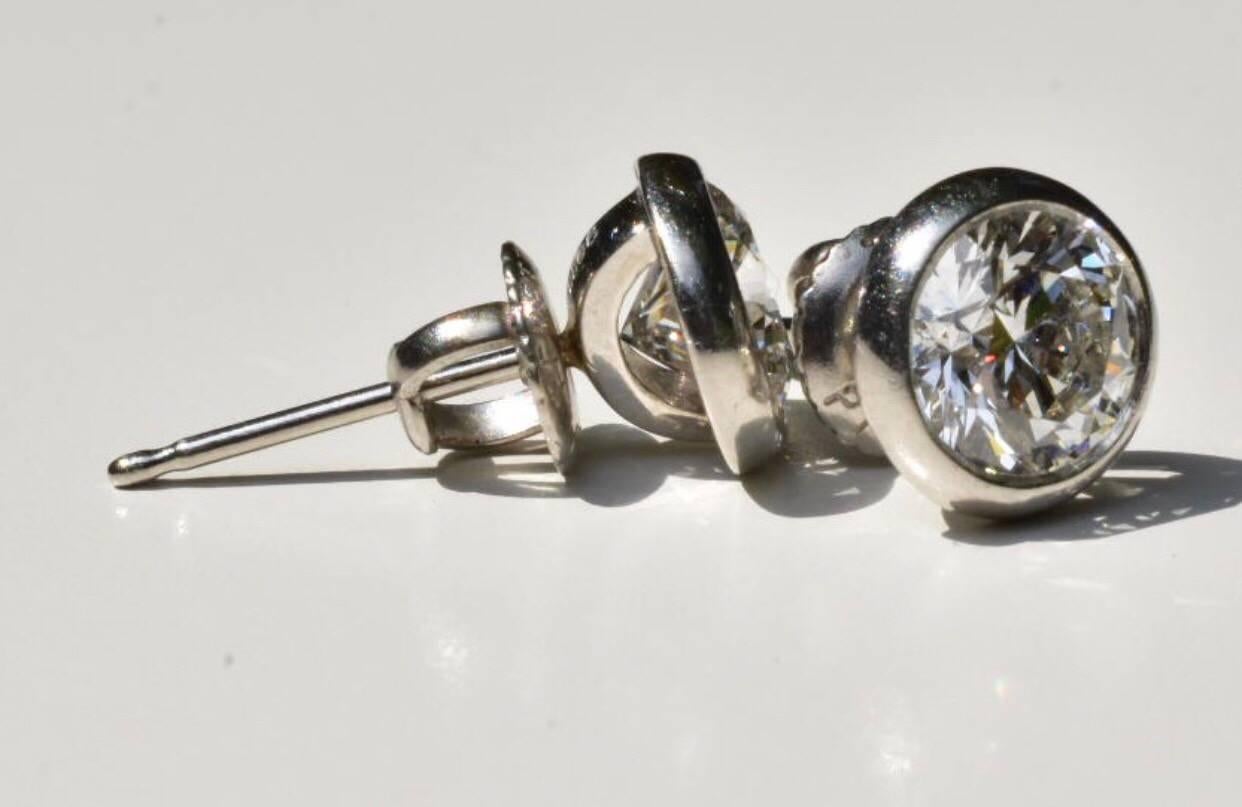 Tiffany & Co. Elsa Peretti Diamond Earrings 1.72 Carat 3