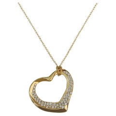 Tiffany & Co. Elsa Peretti Diamond Heart Necklace