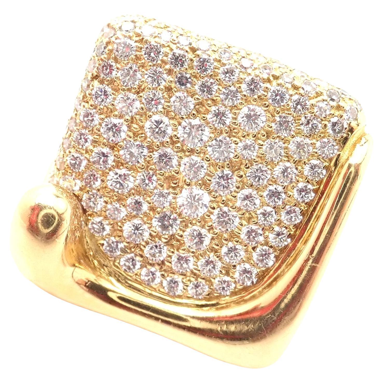 Tiffany & Co. Elsa Peretti Diamond Large Yellow Gold Ring