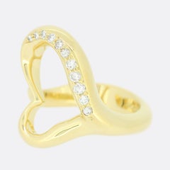 Tiffany & Co. Elsa Peretti Diamond Open Heart Ring
