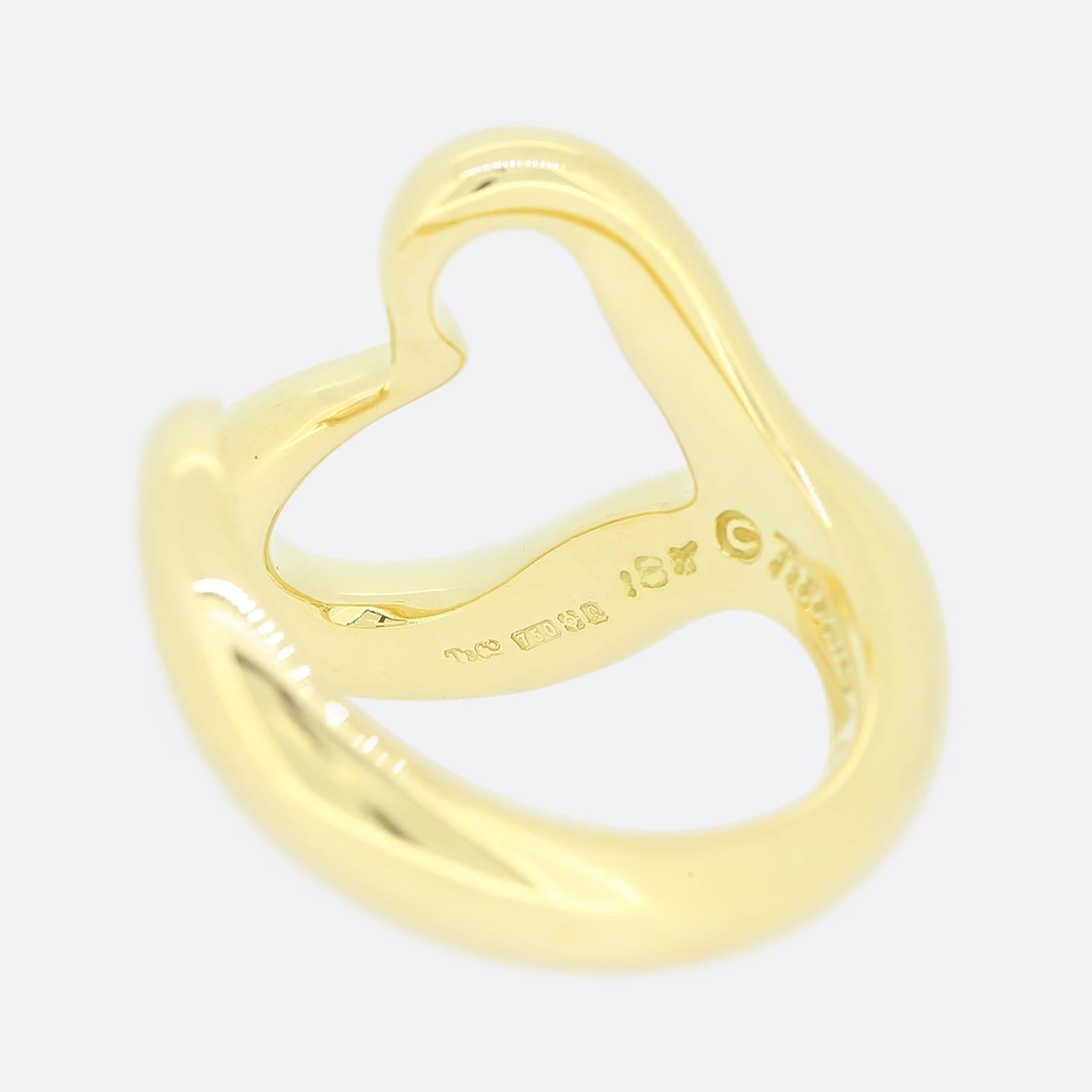Women's Tiffany & Co. Elsa Peretti Diamond Open Heart Ring