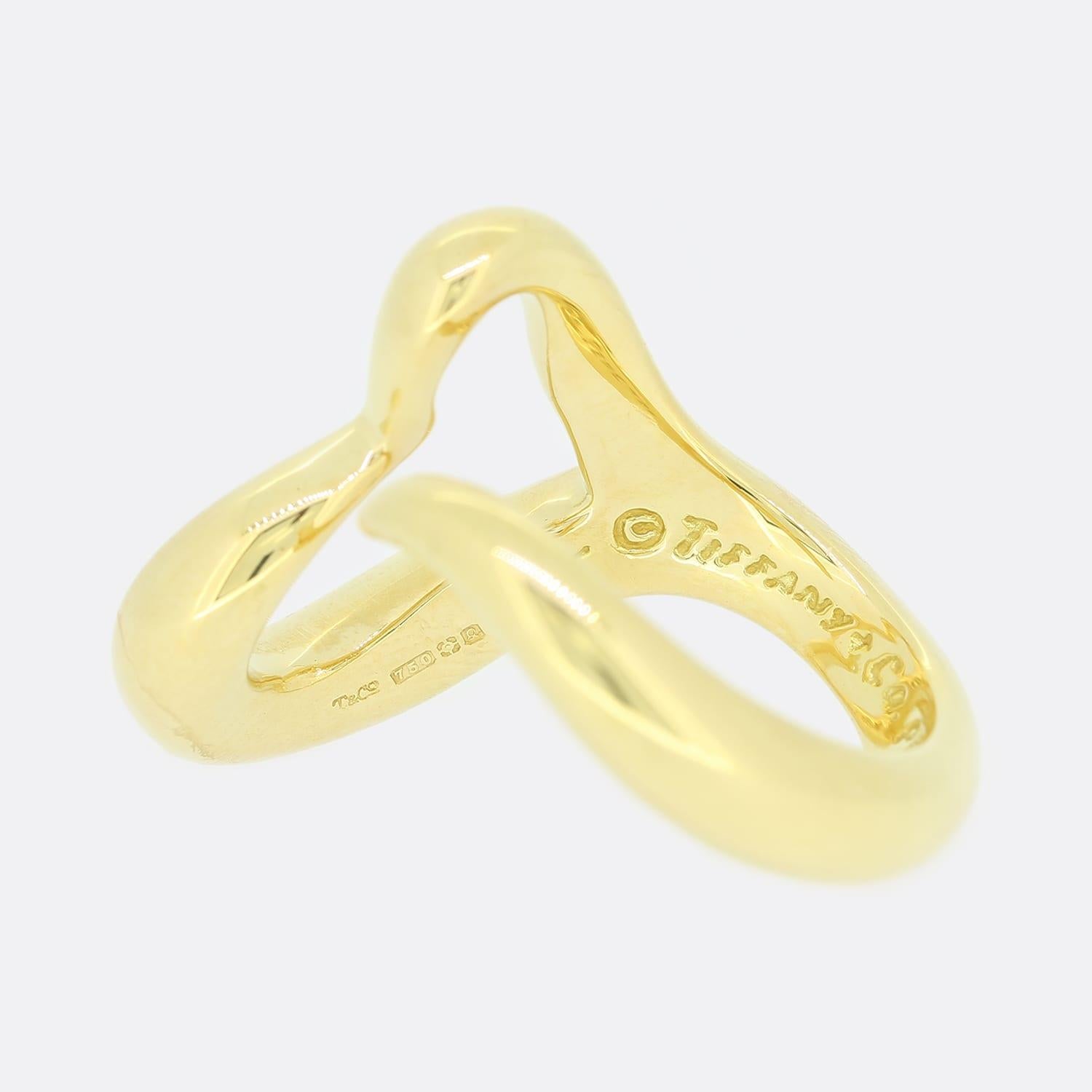 Tiffany & Co. Elsa Peretti Diamond Open Heart Ring 1