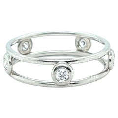 Tiffany & Co Elsa Peretti Diamant Platin Diamanten by the Yard Ring