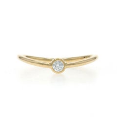Tiffany & Co. Elsa Peretti Diamond Ring - Yellow Gold 18k Round Solitaire