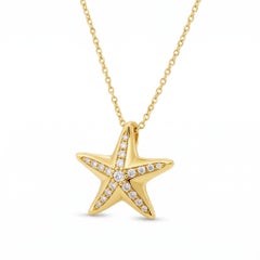 Tiffany & Co. Elsa Peretti Diamond Starfish Pendant