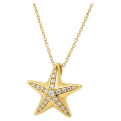 Tiffany & Co. Elsa Peretti Diamond Starfish Pendant