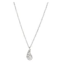 Tiffany & Co. Elsa Peretti Diamant-Tropfen-Anhänger aus Platin 0,75 Karat