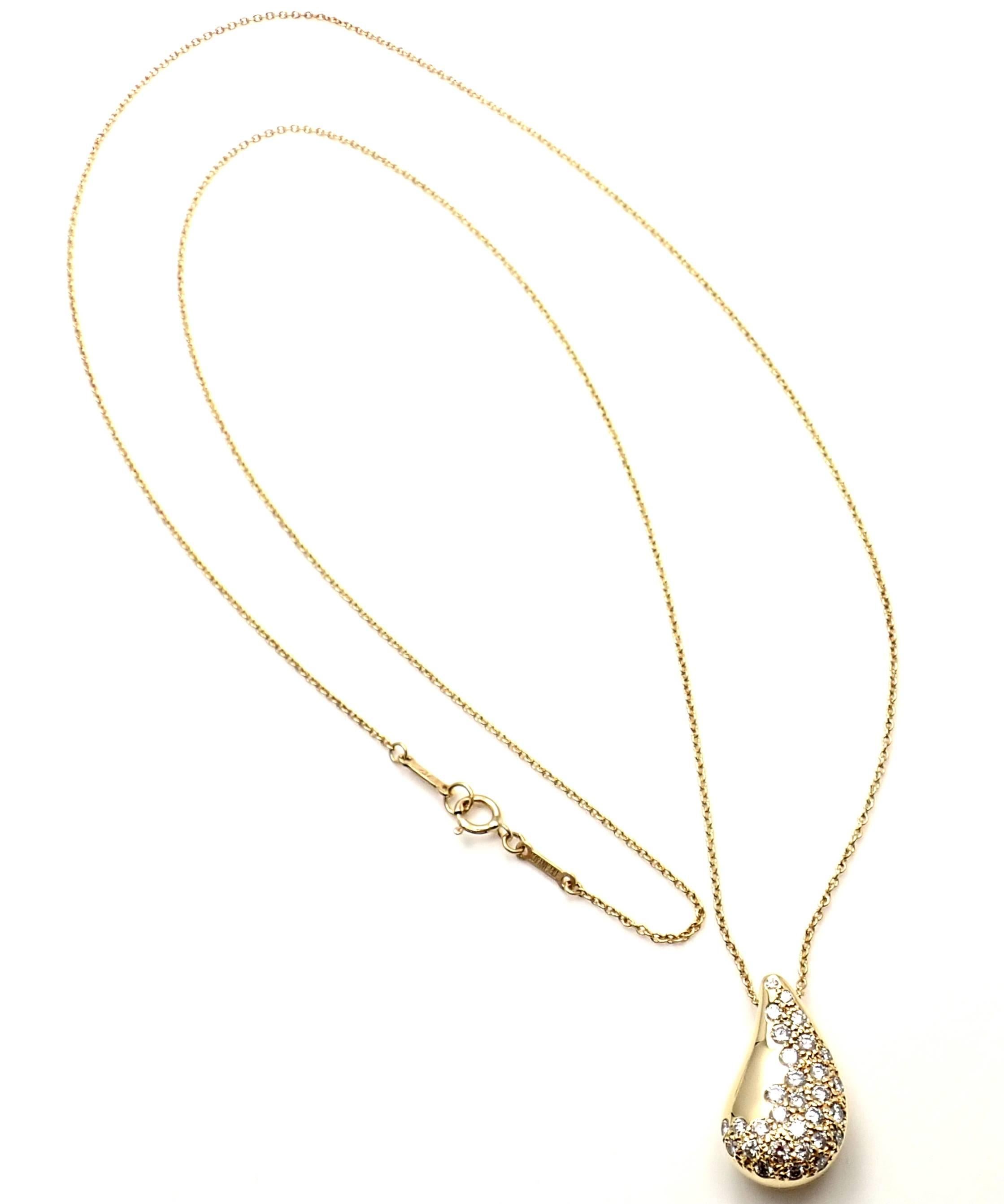 tiffany elsa peretti teardrop necklace