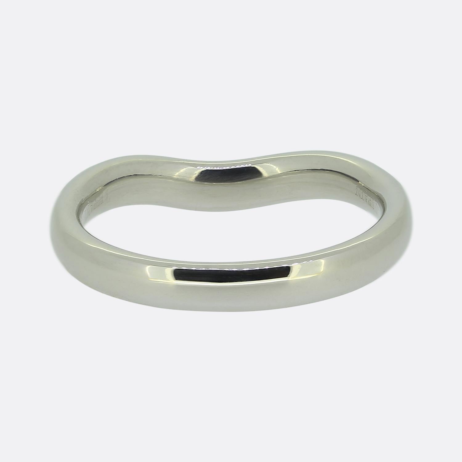 Tiffany & Co. Elsa Peretti Diamond Wedding Band Ring en Bueno estado para la venta en London, GB
