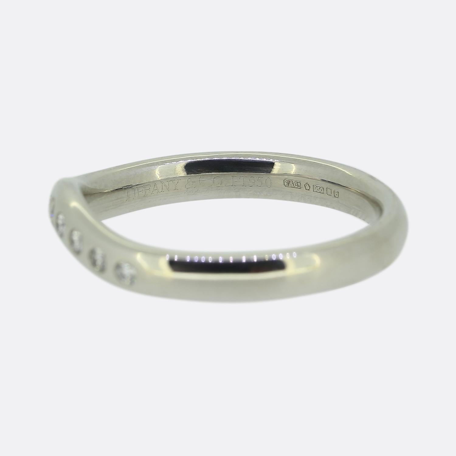 Femenino o masculino Tiffany & Co. Elsa Peretti Diamond Wedding Band Ring en venta