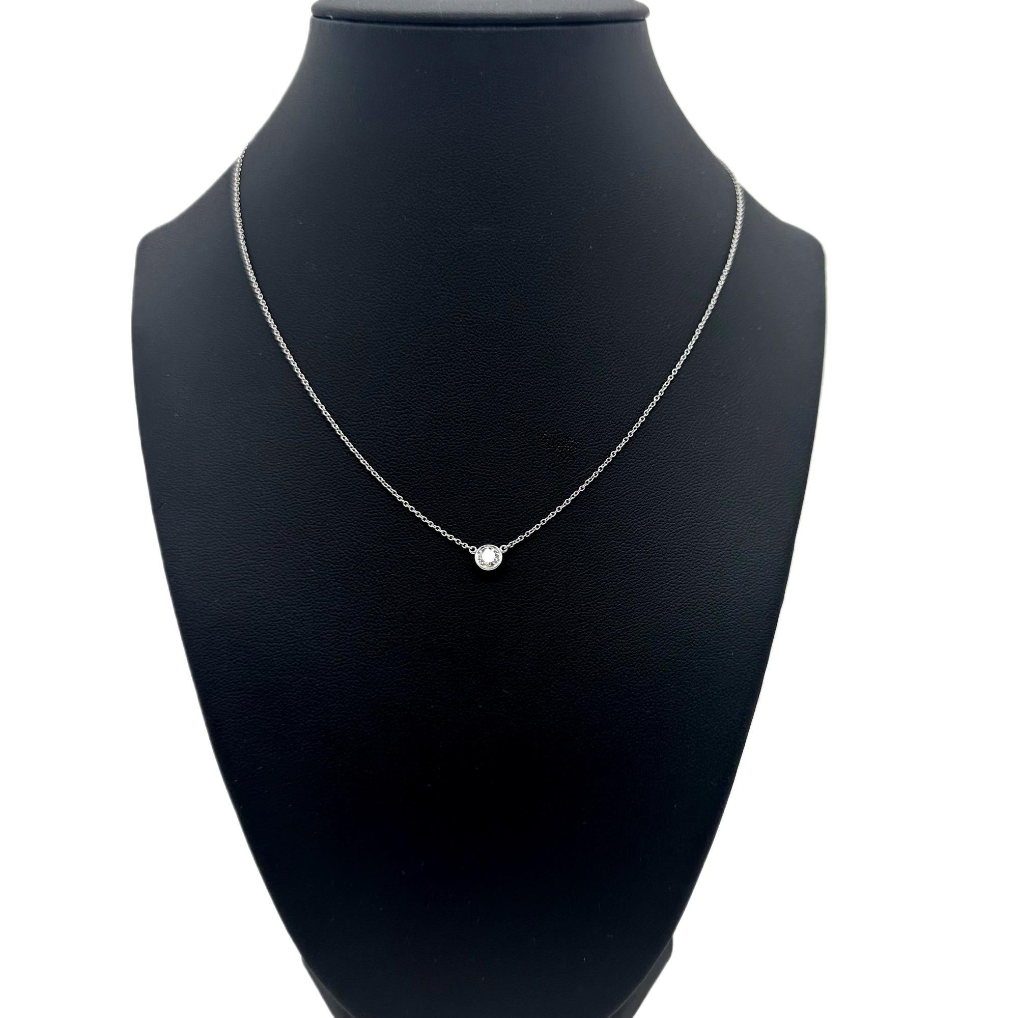 Tiffany & Co. Elsa Peretti Diamonds by the Yard 0.37 ct Diamond Pendant Platinum For Sale 5
