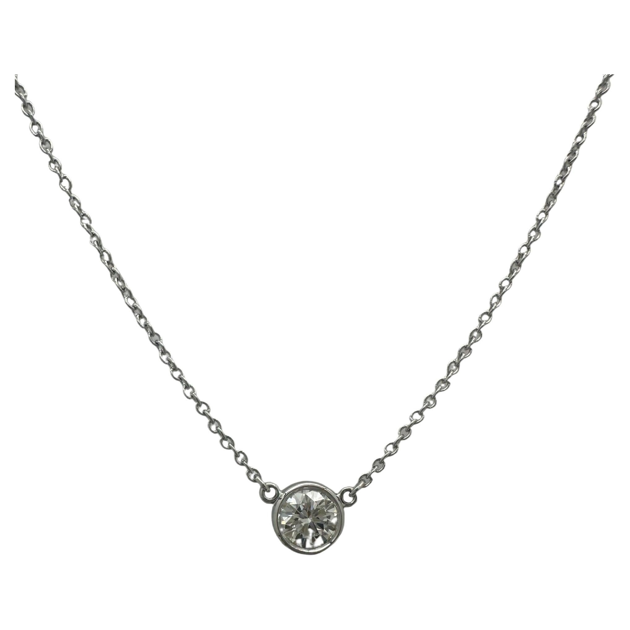 Tiffany & Co. Elsa Peretti Diamonds by the Yard Pendentif en platine avec diamants 0,37 carat en vente 2