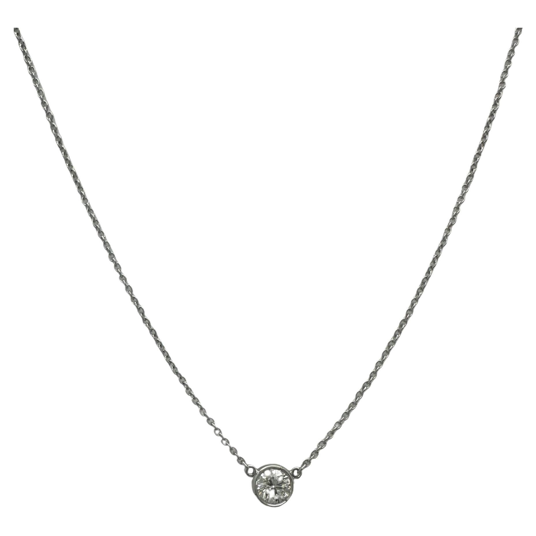 Tiffany & Co. Elsa Peretti Diamonds by the Yard 0.37 ct Diamond Pendant Platinum For Sale