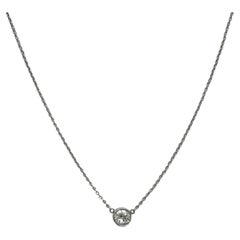 Tiffany & Co. Elsa Peretti Diamonds by the Yard Pendentif en platine avec diamants 0,37 carat