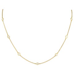 Tiffany & Co. Elsa Peretti Diamonds by the Yard 18K Gold 2.50ct Diamond Necklace