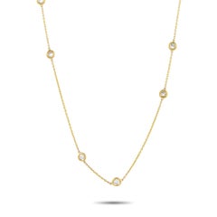 Tiffany & Co. Elsa Peretti Diamonds By The Yard 18K Gold 3,0ct Diamant-Halskette