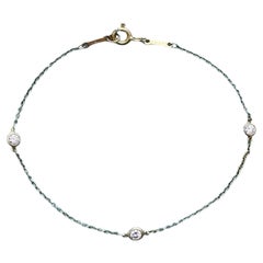 Tiffany & Co. Elsa Peretti Diamonds by the Yard 18k Gold Bracelet 0.30ct