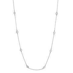 Tiffany & Co. Elsa Peretti Diamonds By The Yard 20 Stone Necklace Platinum