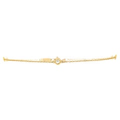 Tiffany & Co. Elsa Peretti Diamonds by the Yard 3 Stone Bracelet 18k Yellow Gold