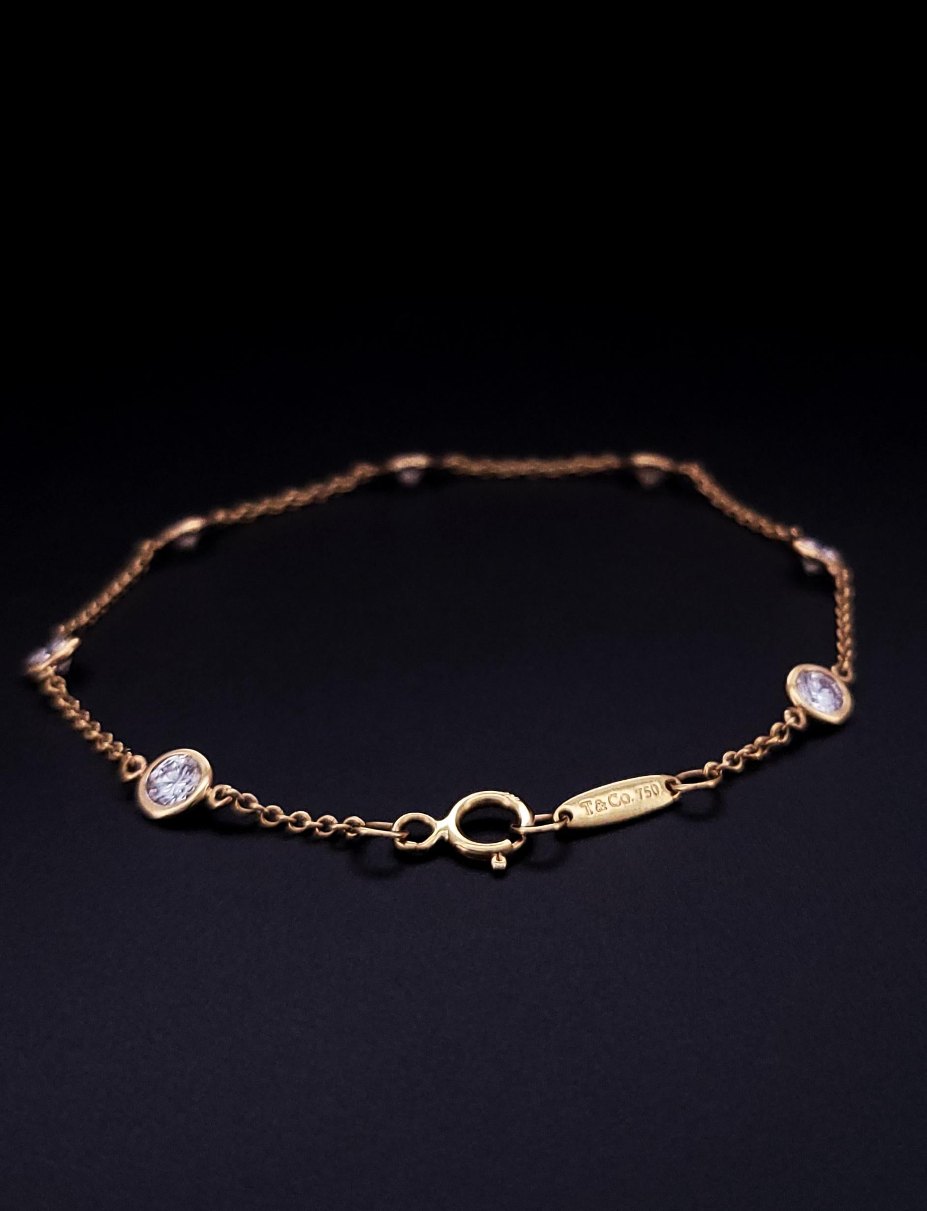 Tiffany & Co. Elsa Peretti Bracciale con diamanti da 1,40 carati in vendita 1