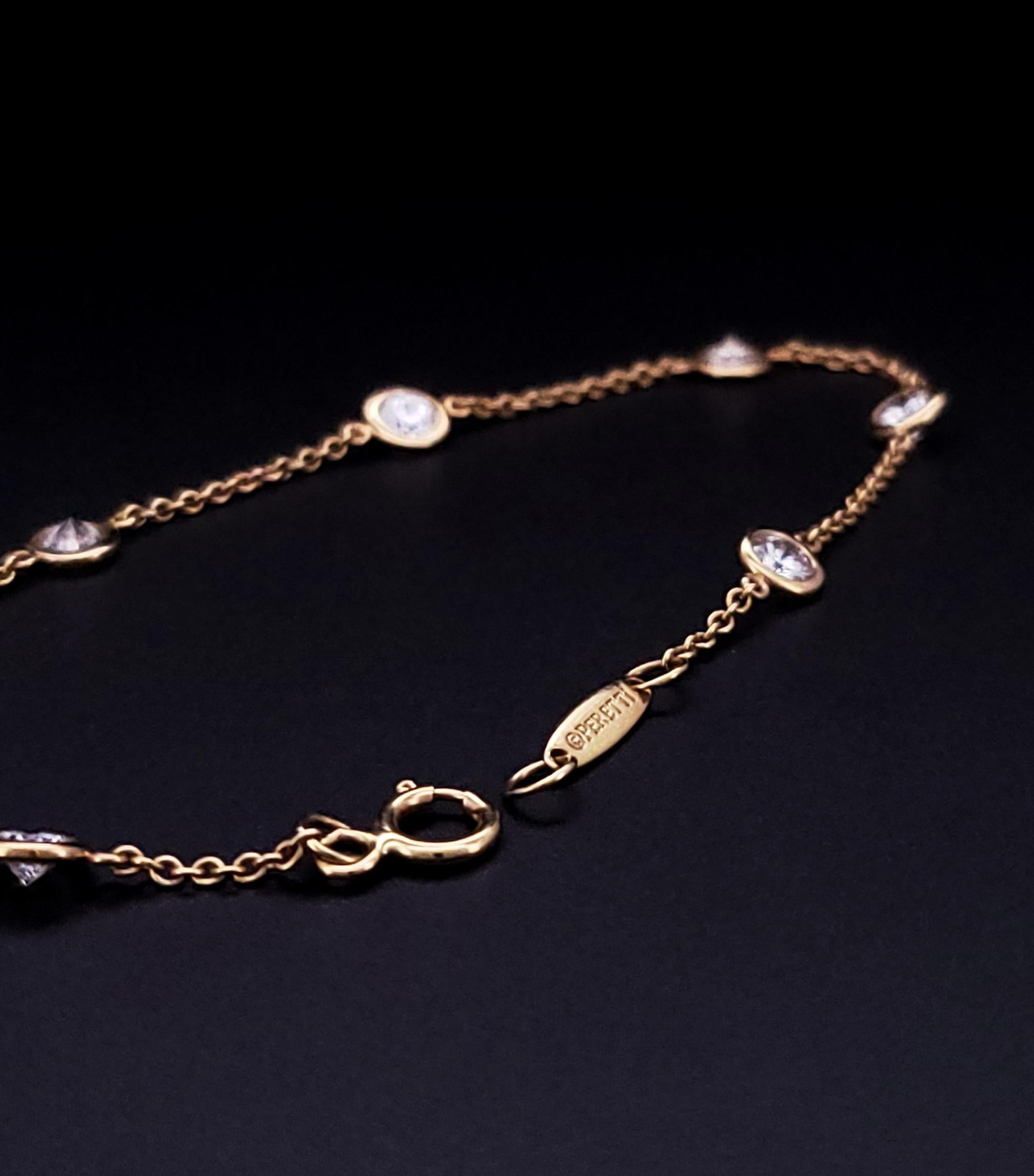 Tiffany & Co. Elsa Peretti Bracciale con diamanti da 1,40 carati in vendita 2