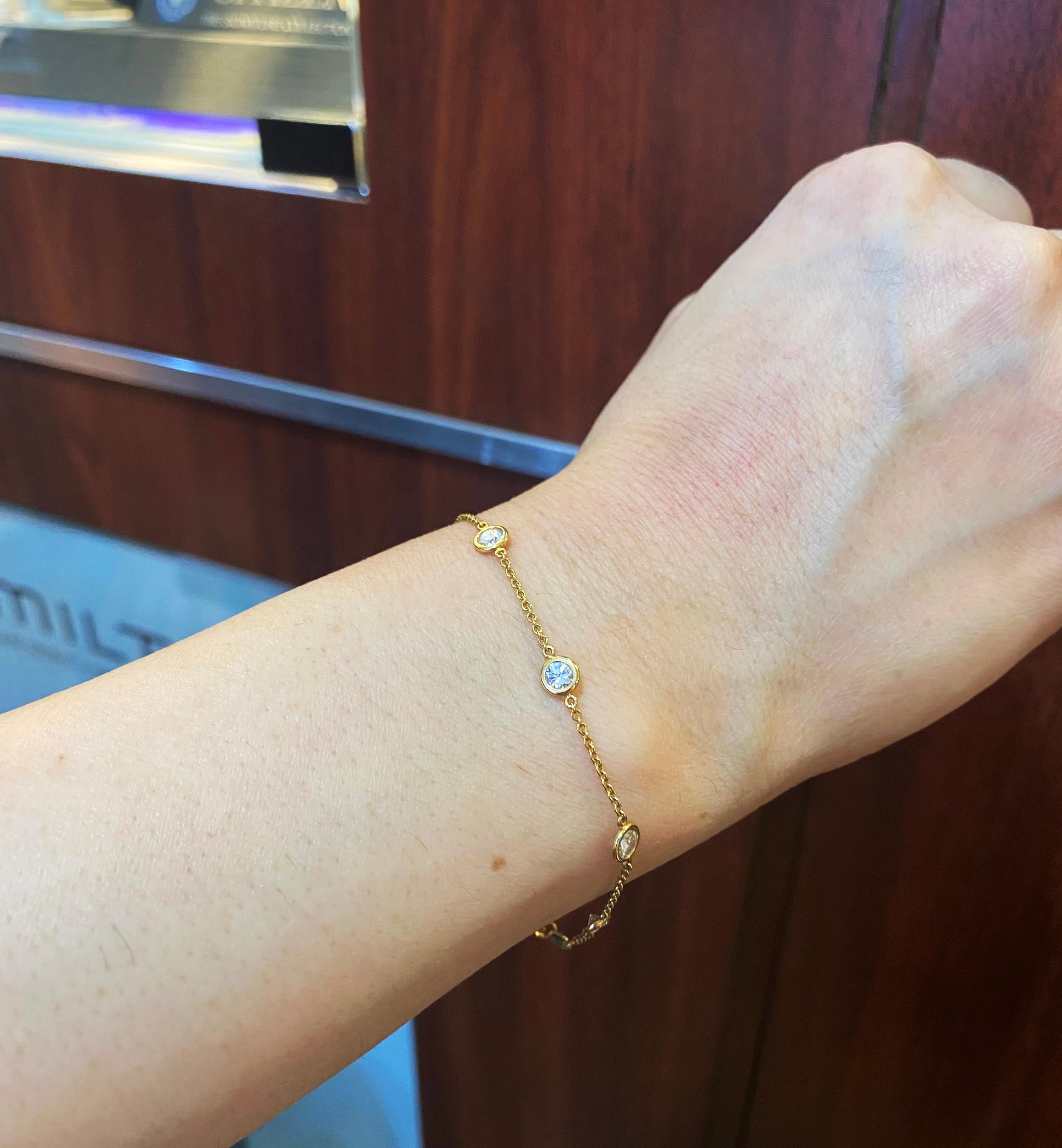 Tiffany & Co. Elsa Peretti Bracciale con diamanti da 1,40 carati in vendita 3