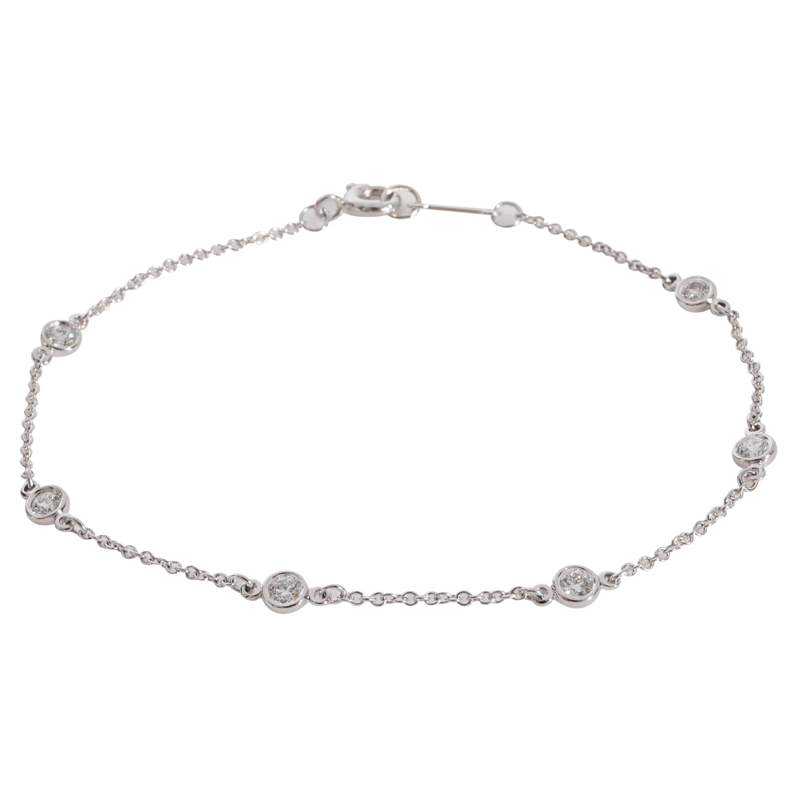 Tiffany & Co. Elsa Peretti Diamonds by the Yard Bracelet in Platinum 0.3 CTW