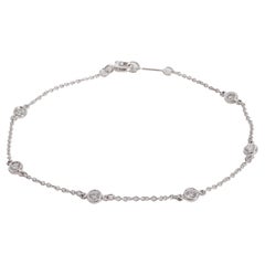 Tiffany & Co. Elsa Peretti Diamonds by the Yard Bracelet in Platinum 0.3 CTW