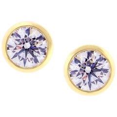 Tiffany & Co. Elsa Peretti Diamonds by the Yard Certified Stud Earrings