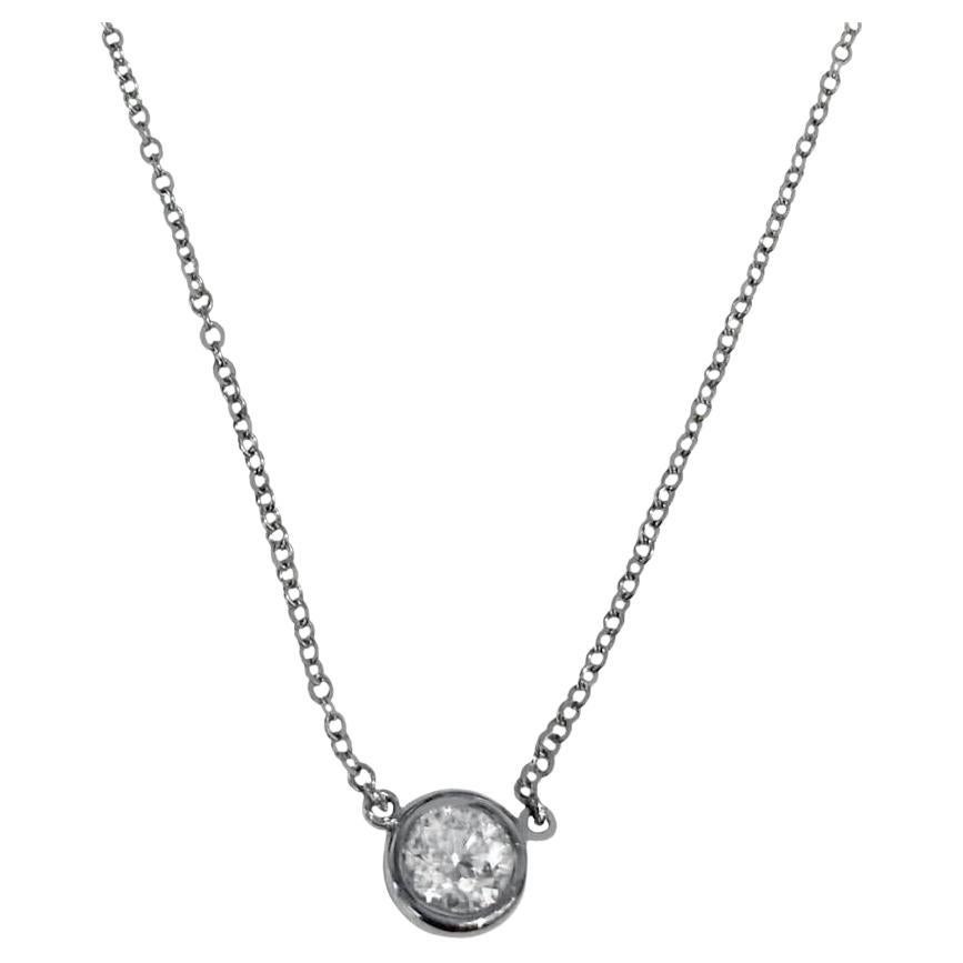 Tiffany & Co. Elsa Peretti Diamonds by the Yard Diamond Pendant  0.5ct For Sale