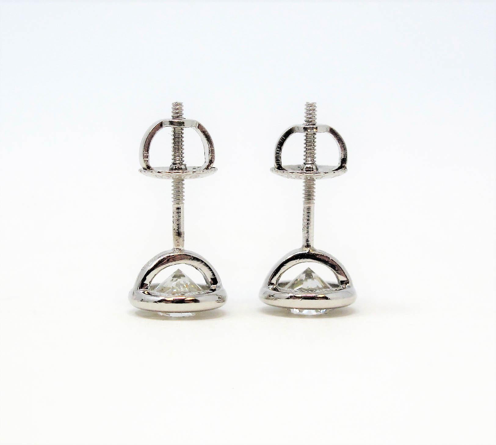 Tiffany & Co. Elsa Peretti Diamonds by the Yard Diamond Platinum Stud Earrings 3