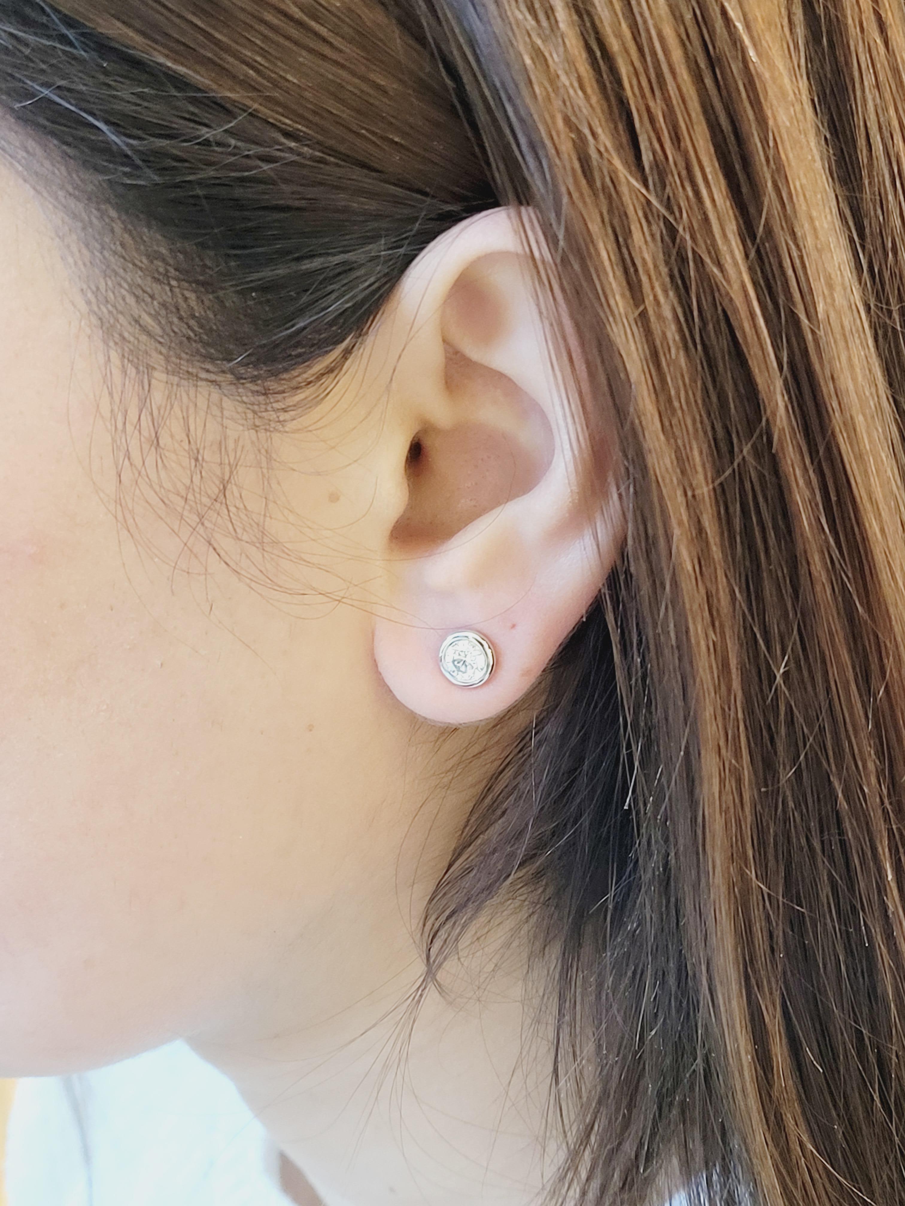Tiffany & Co. Elsa Peretti - Boucles d'oreilles en platine avec diamants de 0,80 ct. Pour femmes en vente