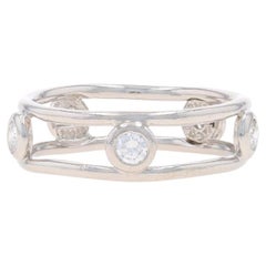 Tiffany & Co. Elsa Peretti Diamonds by the Yard Eternity Band Platinum Ring Sz 5