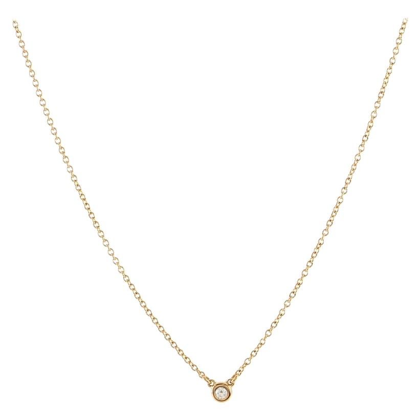 Tiffany & Co. Elsa Peretti Diamonds by The Yard Necklace 18K Rose Gold