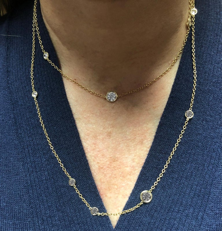 Tiffany and Co. Elsa Peretti Diamonds by the Garden Necklace at 1stDibs
