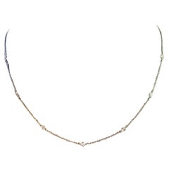 Tiffany 
Co. Collier en platine avec diamants par yard Elsa Peretti