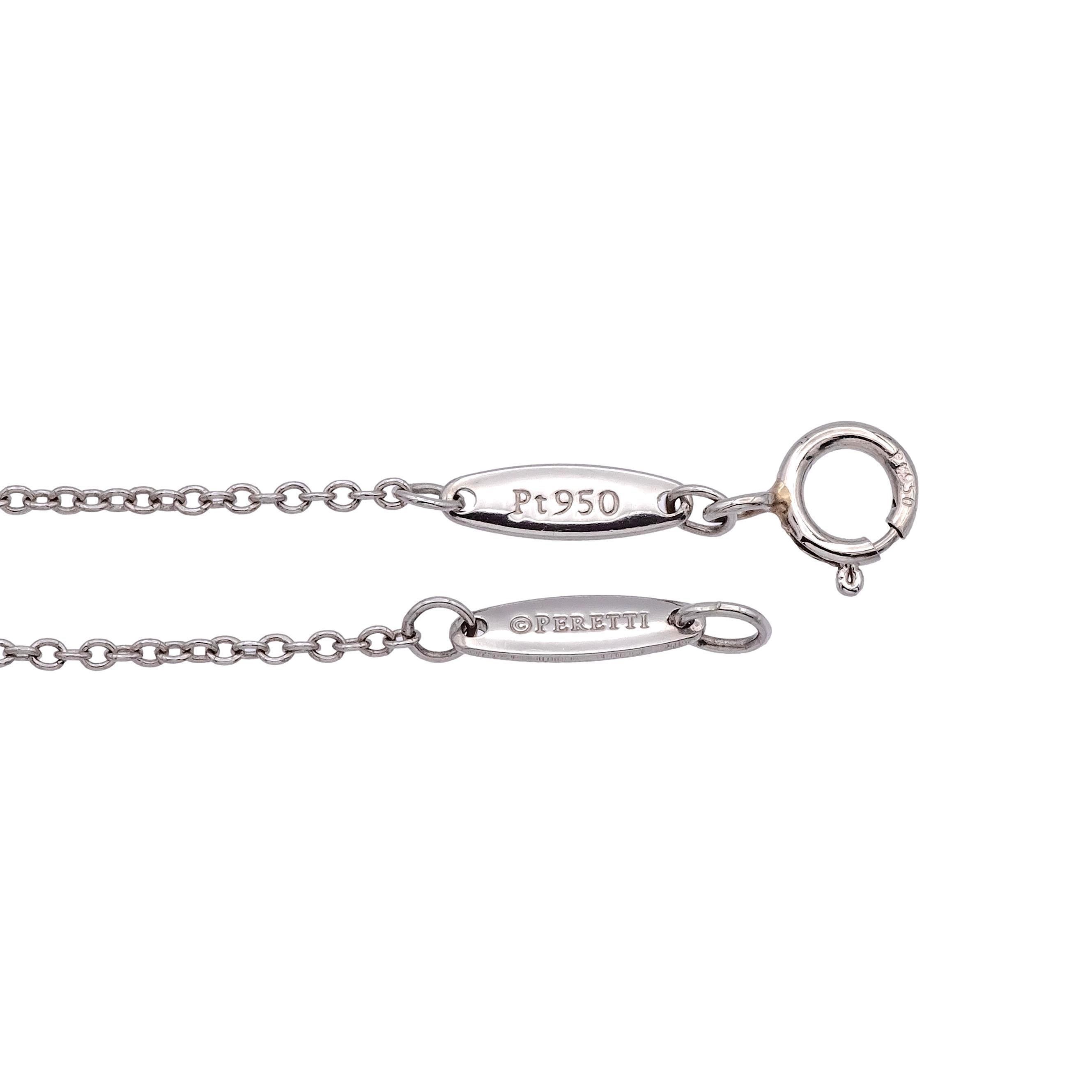 Women's Tiffany & Co. Elsa Peretti Diamonds by the Yard Necklace Platinum 2.70 Cts 30