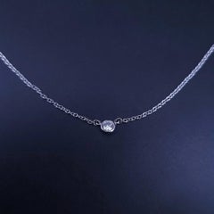 Tiffany & Co Elsa Peretti Diamonds by the Yard Pendant in Platinum
