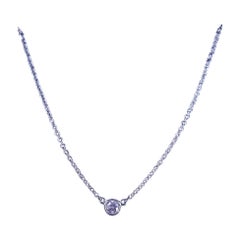 Tiffany & Co Elsa Peretti Diamonds by the Yard Pendant in Platinum