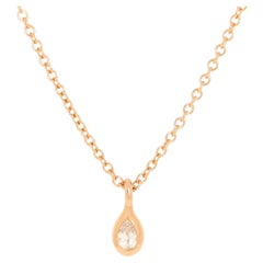 Tiffany & Co. Elsa Peretti Diamonds By The Yard Pendant Necklace 18K Rose