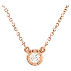 Tiffany & Co. Collana con ciondolo Elsa Peretti Diamonds By The Yard in oro rosa 18 carati
